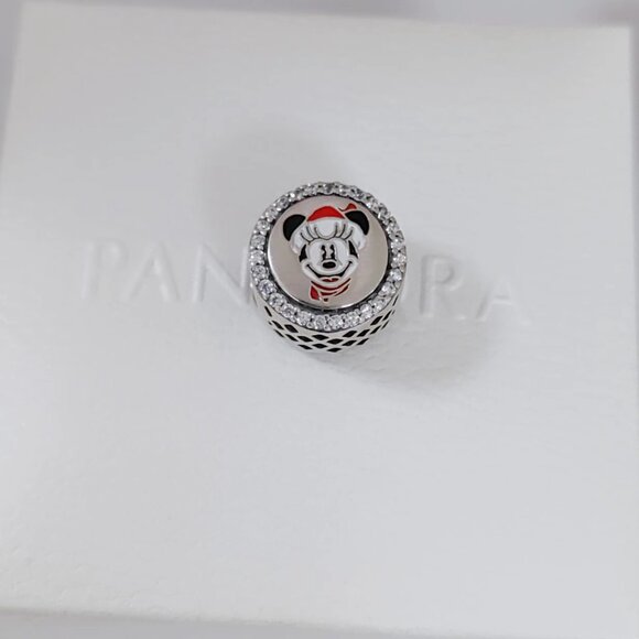 Pandora Holiday Christmas Happy Holly Days Minnie Charm Bead with box - Picture 5 of 5